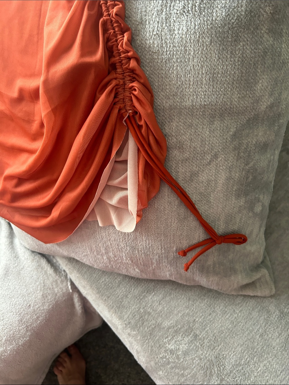 Rust Orange One-Piece Swimsuit - Picture 5 of 6
